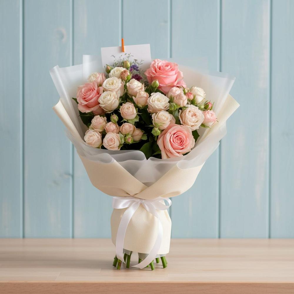 Букет цветов из: Розы в Мари-Туреке