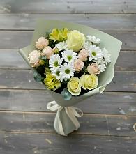 Букет цветов из:  Альстромерии, Розы и Хризантемы #REPLACE_PRED# Мари-Туреке